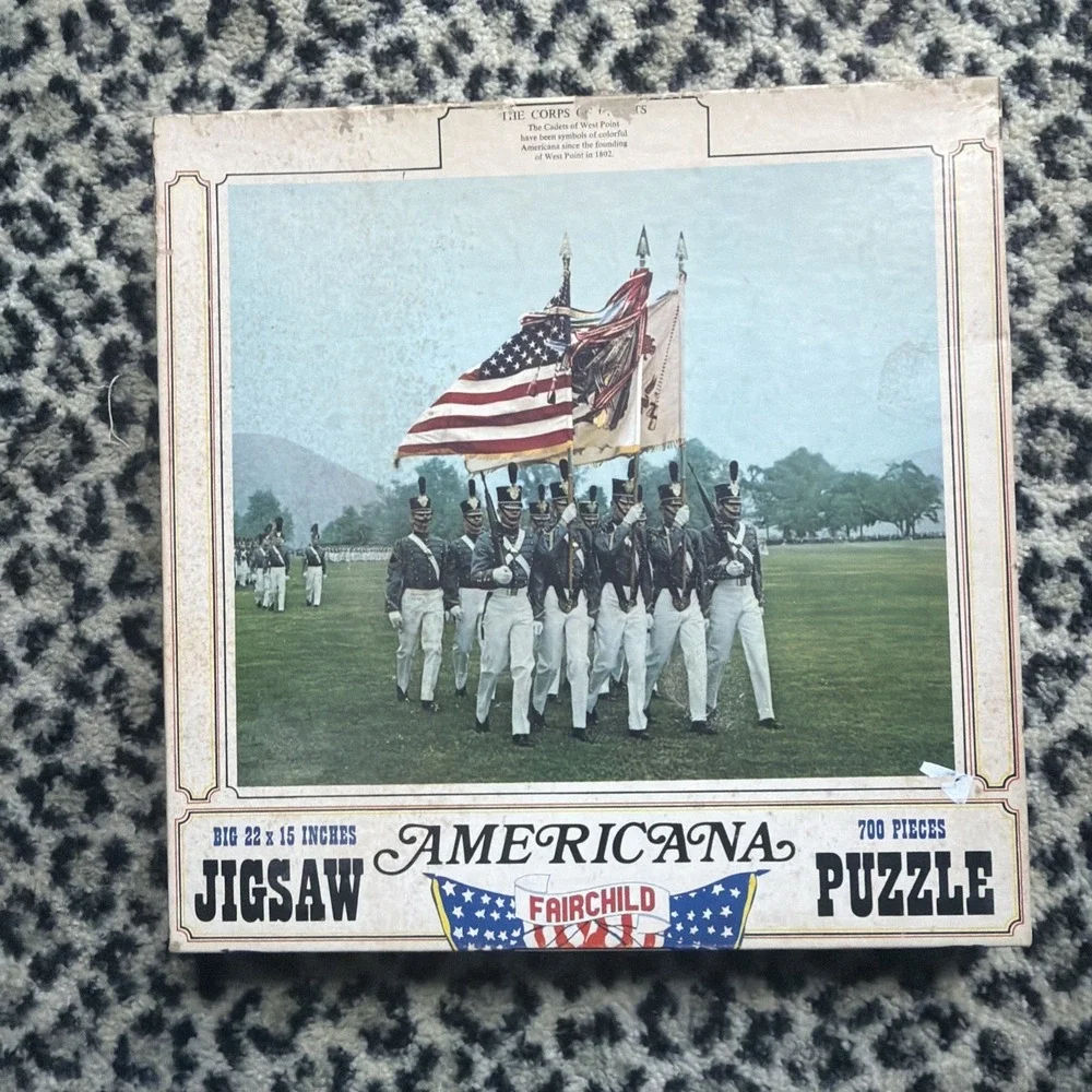 Americana Fairchild Jigsaw Puzzle - The Corps of Cadets (700 Pc) VTG - Sealed